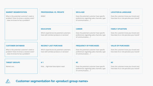 Customer segmentation template (Free download)